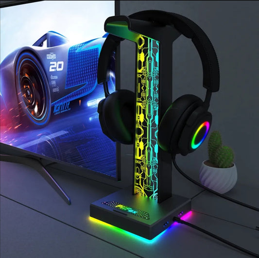 RGB headset stand